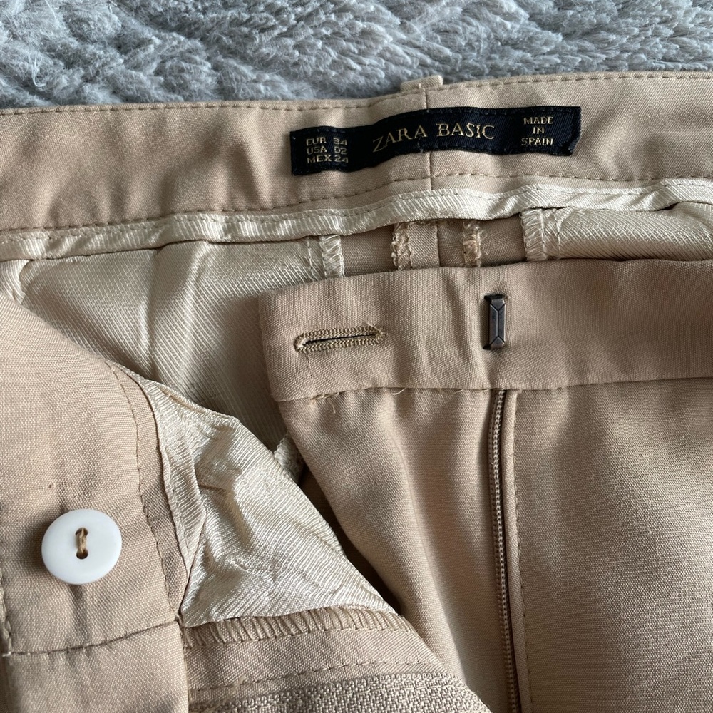 Zara Basic Khaki Pants - image 2